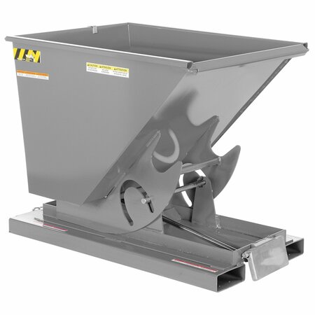 VESTIL Medium Duty Self-Dump Hopper .50 Cubic Yard 4000 lb Machine Gray D-50-MD-GY-MG